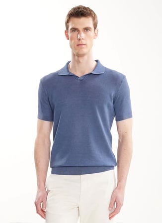 Ted Baker Lacivert Erkek T-Shirt TBMRKW2028