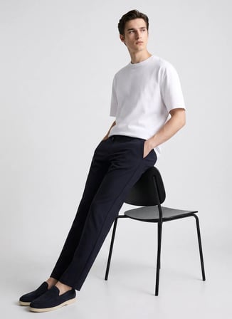 Ted Baker Lacivert Erkek Slim Fit Pantolon TBMRTR2037