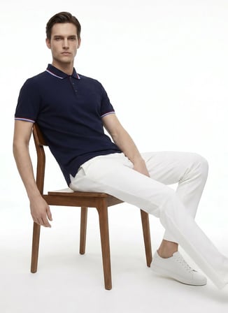 Ted Baker Lacivert Erkek T-Shirt TBMRTS2041