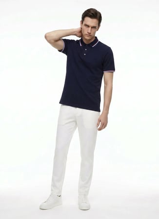 Ted Baker Lacivert Erkek T-Shirt TBMRTS2041