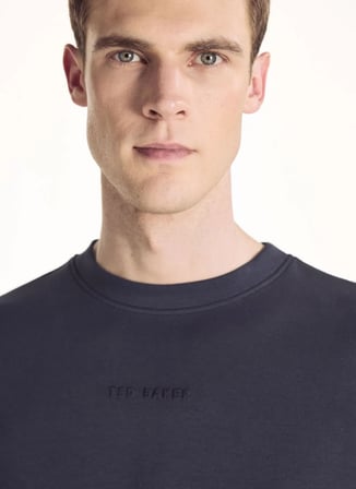Ted Baker Lacivert Erkek T-Shirt TBMRTS2009
