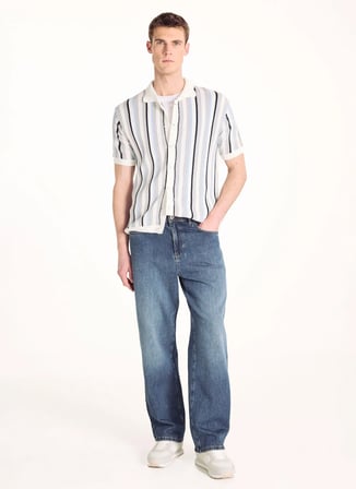 Ted Baker Çok Renkli Erkek Çizgili Hırka TBMRKW2048