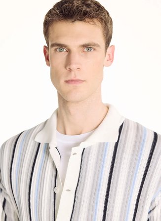 Ted Baker Çok Renkli Erkek Çizgili Hırka TBMRKW2048