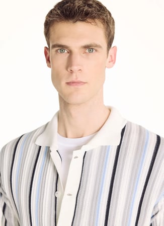 Ted Baker Çok Renkli Erkek Çizgili Hırka TBMRKW2048