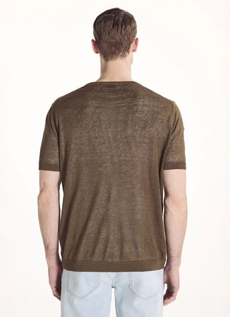 Ted Baker Açık Kahve Erkek Triko T-shirt TBMRKW2044