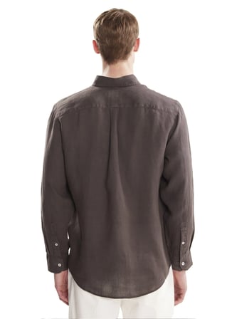 Mavi Erkek %100 Keten Comfort Fit Gömlek TBMRSH2034-1