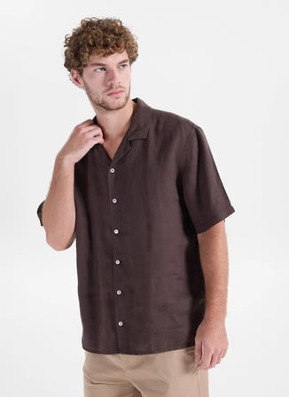 Ted Baker Kahverengi Erkek Comfort Fit Gömlek TBMRSH2035-1