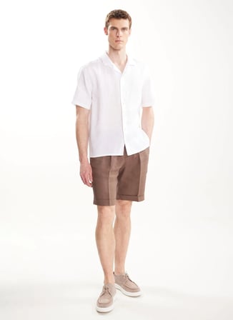 Ted Baker Kahverengi Erkek Şort TBMRTR2052