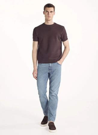Açık Kahve Erkek %100 Pamuk T-Shirt TBMRTS2047