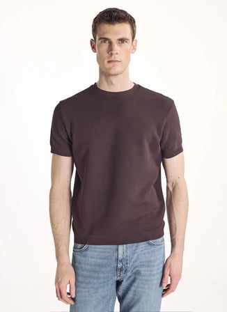 Açık Kahve Erkek %100 Pamuk T-Shirt TBMRTS2047