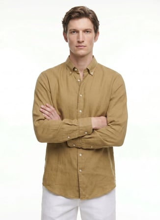 Ted Baker Yeşil Erkek Gömlek TBMRSH2034-1