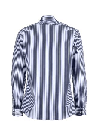 Brooks Brothers Lacivert Erkek Çizgili Gömlek BBSS26MSH054