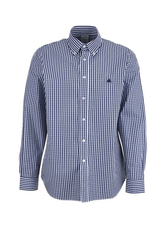 Brooks Brothers Lacivert Erkek Desenli Gömlek BBSS26MSH059