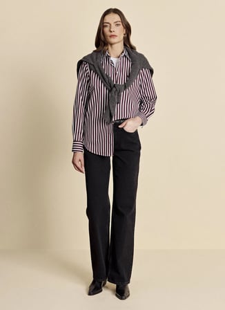 Brooks Brothers Siyah Kadın Denim Pantolon BBFW26FDP004