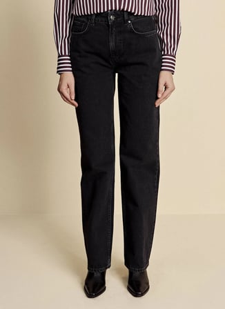 Brooks Brothers Siyah Kadın Denim Pantolon BBFW26FDP004