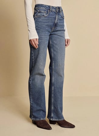Brooks Brothers Mavi Kadın Denim Pantolon BBFW26FDP003