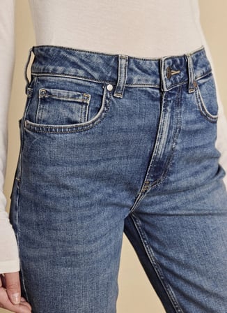 Brooks Brothers Mavi Kadın Denim Pantolon BBFW26FDP003