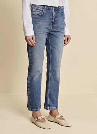 Brooks Brothers Mavi Kadın Denim Pantolon BBFW26FDP006