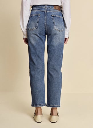 Brooks Brothers Mavi Kadın Denim Pantolon BBFW26FDP006