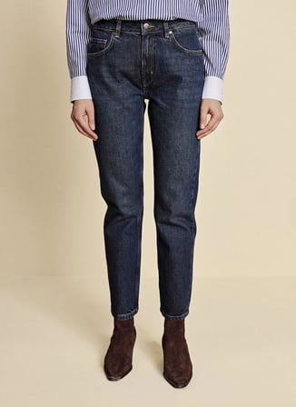 Brooks Brothers Lacivert Kadın Denim Pantolon BBFW26FDP001