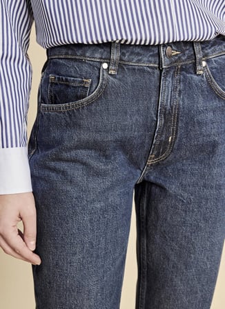 Brooks Brothers Lacivert Kadın Denim Pantolon BBFW26FDP001