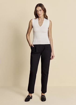 Brooks Brothers Siyah Kadın Pantolon BBFW26FPT013