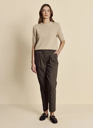 Brooks Brothers Haki Kadın Pantolon BBFW26FPT013