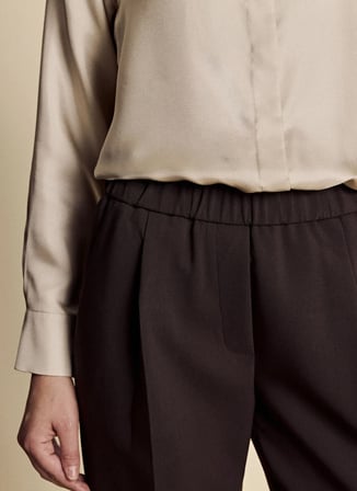Brooks Brothers Kahverengi Kadın Havuç Kalıp Pantolon BBFW26FPT002