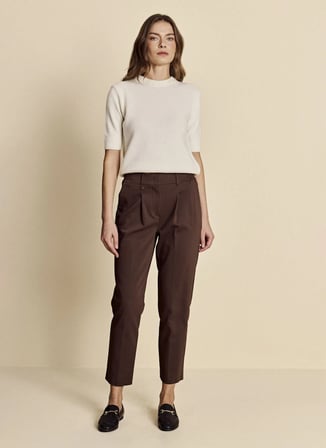 Brooks Brothers Kahverengi Kadın Pantolon BBFW26FPT013