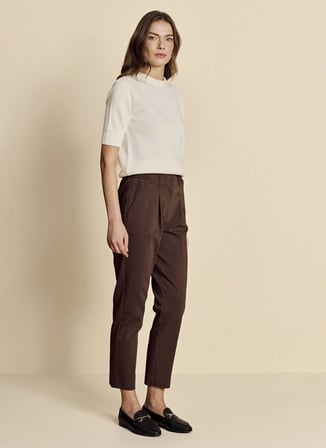 Brooks Brothers Kahverengi Kadın Pantolon BBFW26FPT013