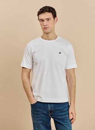 Brooks Brothers T-Shirt, 2XL, Beyaz