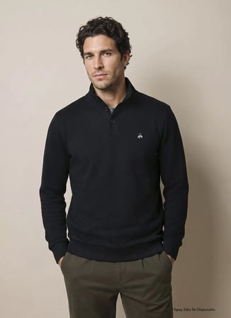 Brooks Brothers Sweatshirt, 2XL, Siyah