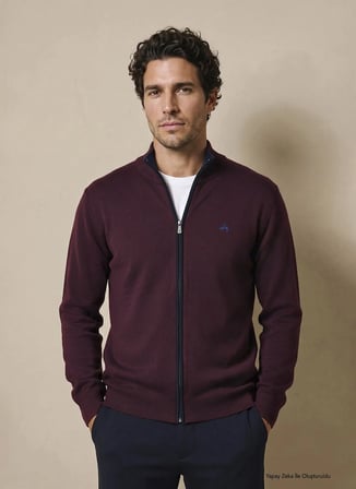 Brooks Brothers Hırka, 2XL, Bordo