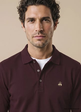 Brooks Brothers T-Shirt, 2XL, Bordo