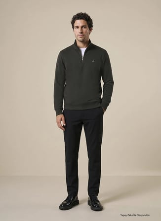 Brooks Brothers Sweatshirt, 2XL, Haki