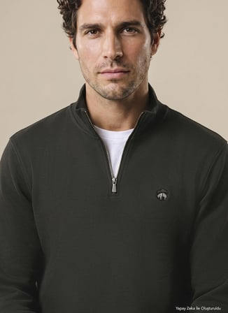 Brooks Brothers Sweatshirt, 2XL, Haki