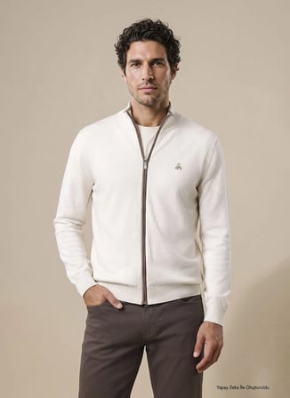 Brooks Brothers Hırka, 2XL, Ekru