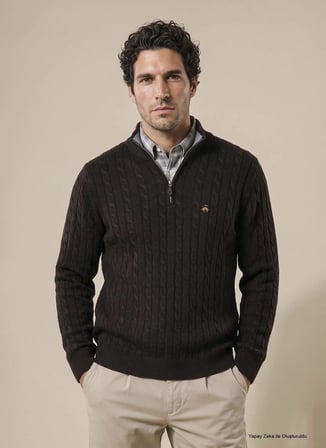 Brooks Brothers Kazak, 2XL, Kahve