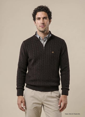 Brooks Brothers Kazak, 2XL, Kahve