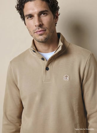 Brooks Brothers Sweatshir, 2XL, Koyu Bej