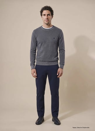 Brooks Brothers Kaz, 2XL, Lacivert - Gri