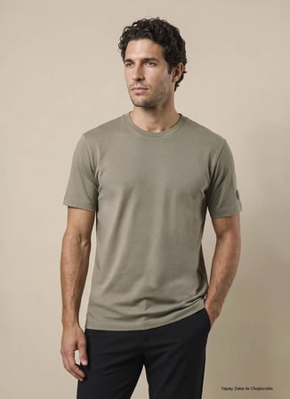 Brooks Brothers T-Shirt, 2XL, Açık Haki