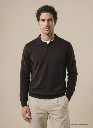Brooks Brothers Kazak, 2XL, Koyu Kahve