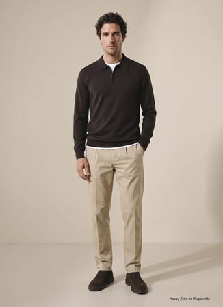 Brooks Brothers Kazak, 2XL, Koyu Kahve