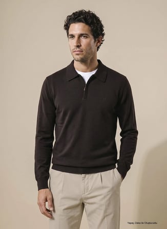 Brooks Brothers Kazak, 2XL, Koyu Kahve