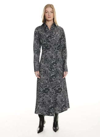 Ted Baker Siyah Kadın Gömlek Yaka Elbise TBWRDR3001-1