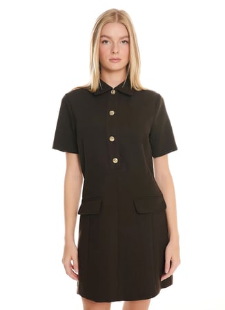Ted Baker Kahverengi Kadın Gömlek Yaka Regular Fit Elbise TBWRDR3025
