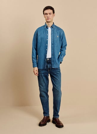 Brooks Brothers Gömlek, 2XL, İndigo