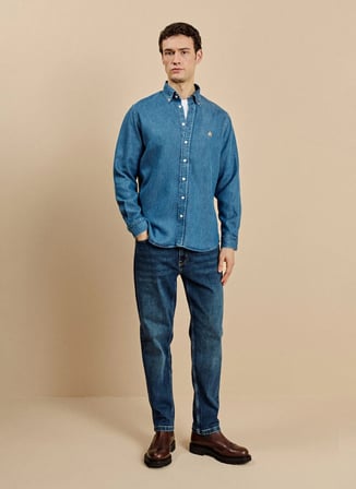 Brooks Brothers Gömlek, 2XL, İndigo