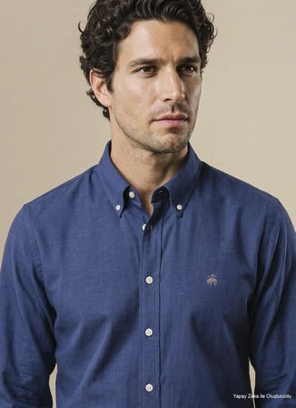 Brooks Brothers Gömlek, 2XL, Lacivert